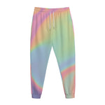 Pastel Holographic Print Jogger Pants