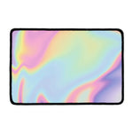 Pastel Holographic Print Kitchen Mat