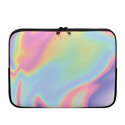 Pastel Holographic Print Laptop Sleeve