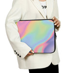 Pastel Holographic Print Laptop Sleeve