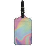 Pastel Holographic Print Luggage Tag