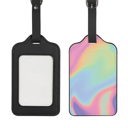 Pastel Holographic Print Luggage Tag