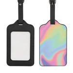 Pastel Holographic Print Luggage Tag