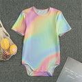 Pastel Holographic Print Men's Bodysuit