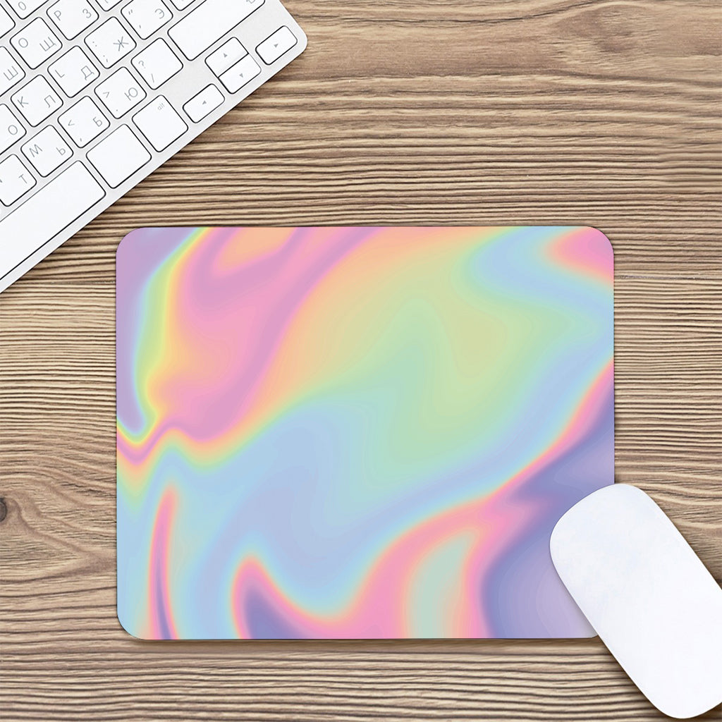 Pastel Holographic Print Mouse Pad