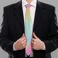 Pastel Holographic Print Necktie