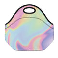 Pastel Holographic Print Neoprene Lunch Bag