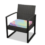 Pastel Holographic Print Outdoor Seat Cushion Cover