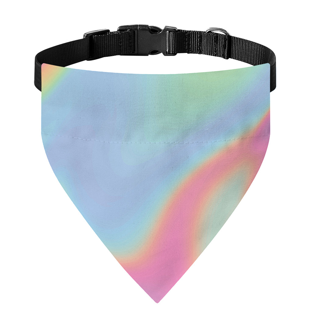 Pastel Holographic Print Over The Collar Dog Bandana