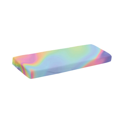 Pastel Holographic Print Piano Keyboard Cover