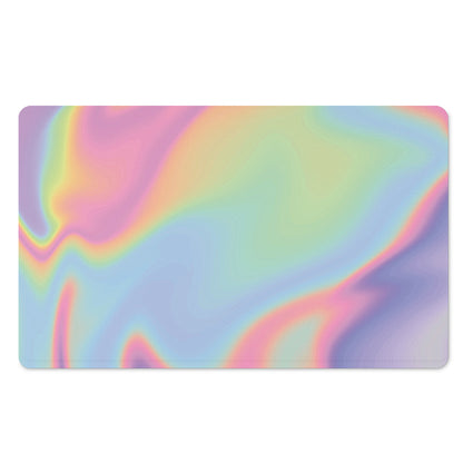 Pastel Holographic Print Polyester Doormat