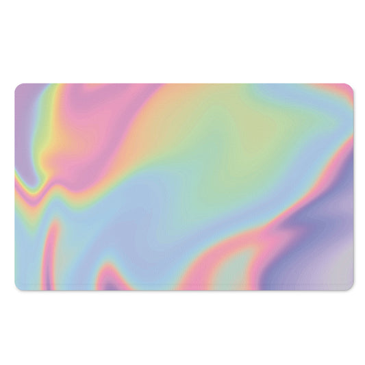 Pastel Holographic Print Polyester Doormat
