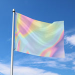 Pastel Holographic Print Polyester Flag