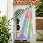 Pastel Holographic Print Polyester Flag