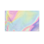 Pastel Holographic Print Polyester Flag