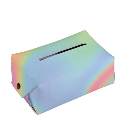 Pastel Holographic Print Rectangle Tissue Box Cover