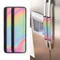 Pastel Holographic Print Refrigerator Handle Covers
