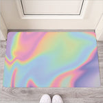 Pastel Holographic Print Rubber Doormat