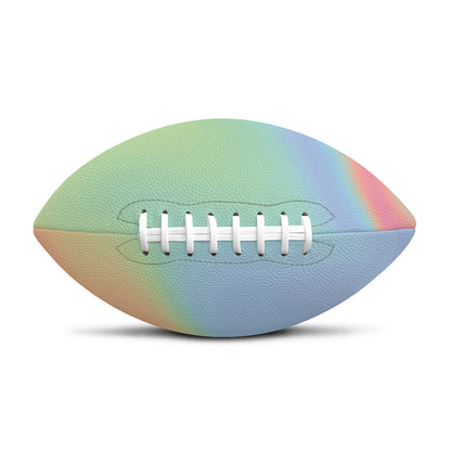 Pastel Holographic Print Rugby Ball