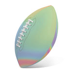 Pastel Holographic Print Rugby Ball