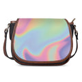 Pastel Holographic Print Saddle Bag