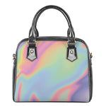 Pastel Holographic Print Shoulder Handbag