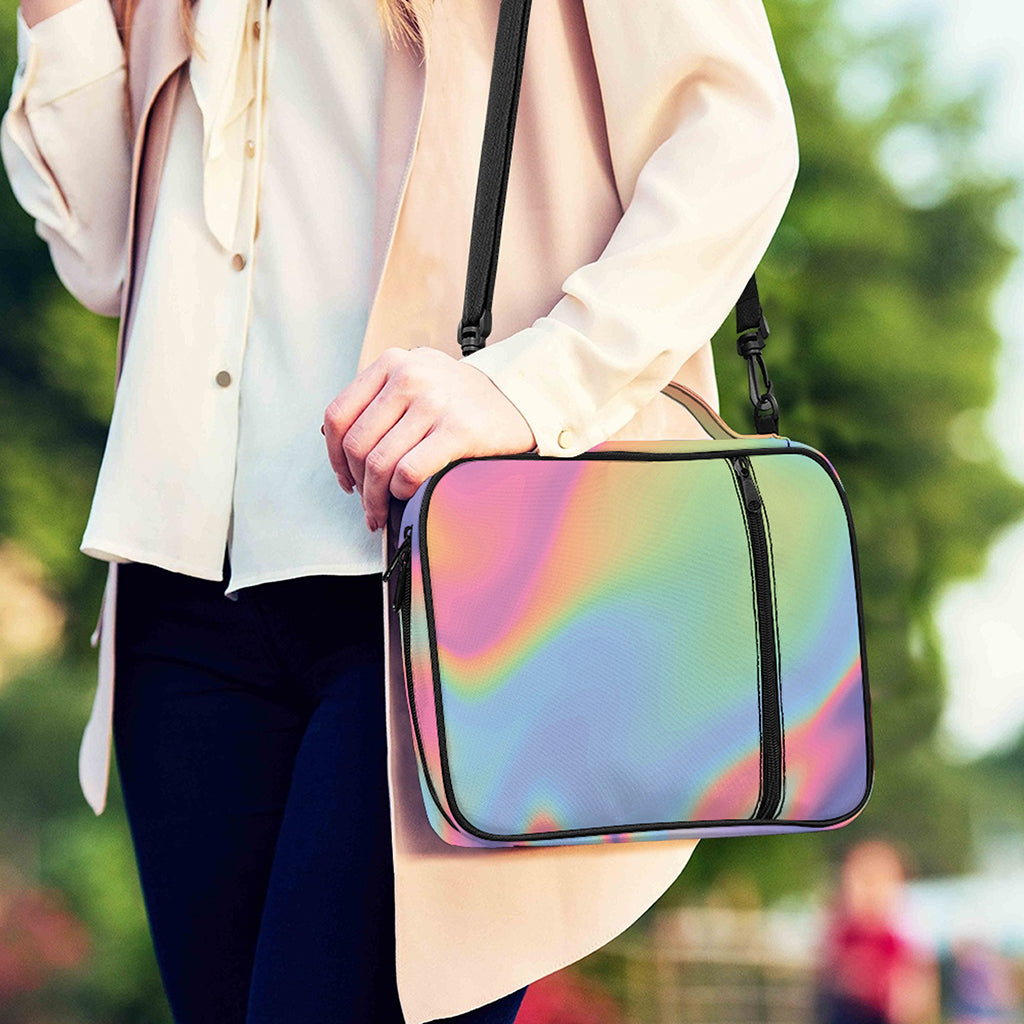 Pastel Holographic Print Shoulder Strap Bible Bag