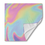 Pastel Holographic Print Silk Bandana
