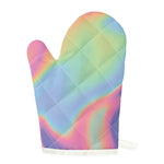 Pastel Holographic Print Single Oven Mitt