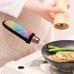 Pastel Holographic Print Skillet Handle Cover