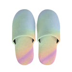Pastel Holographic Print Slippers