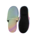 Pastel Holographic Print Slippers