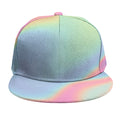 Pastel Holographic Print Snapback Cap