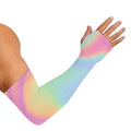Pastel Holographic Print Sun Protection Arm Sleeves