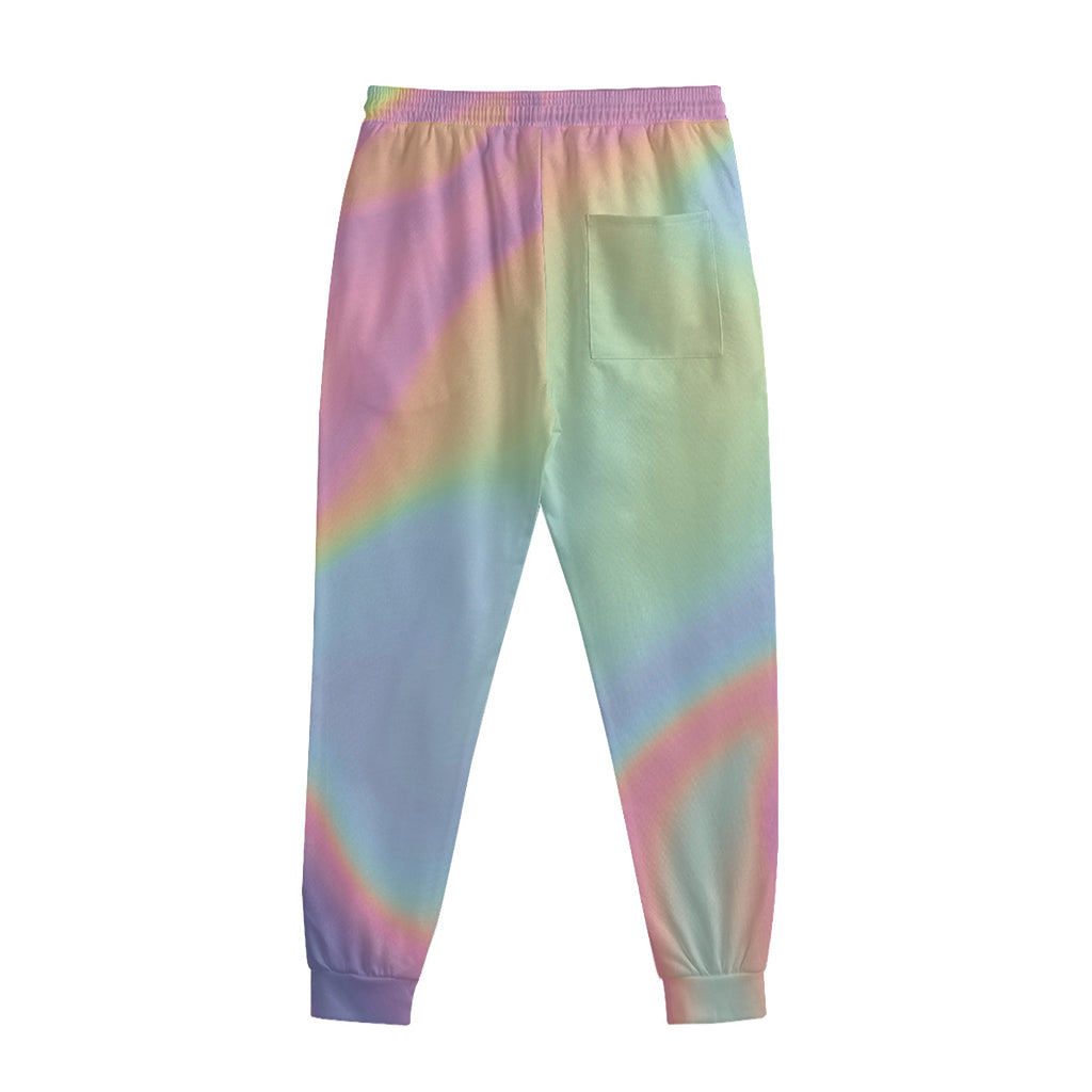 Pastel Holographic Print Sweatpants