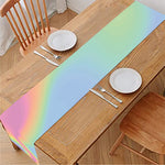 Pastel Holographic Print Table Runner