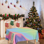 Pastel Holographic Print Tablecloth