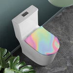 Pastel Holographic Print Toilet Lid Cover