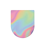 Pastel Holographic Print Toilet Lid Cover