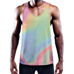 Pastel Holographic Print Training Tank Top