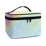 Pastel Holographic Print Travel Makeup Bag
