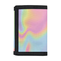 Pastel Holographic Print Trifold Wallet