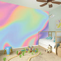 Pastel Holographic Print Wall Sticker