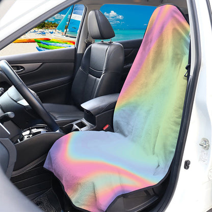 Pastel Holographic Print Waterproof Car Seat Cover