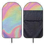 Pastel Holographic Print Waterproof Car Seat Cover