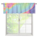 Pastel Holographic Print Window Valance