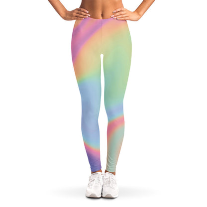 Pastel Holographic Print Women's Leggings