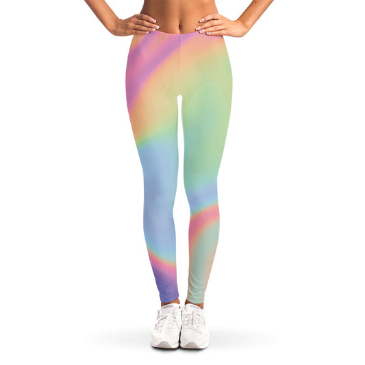 Pastel Holographic Print Women's Leggings