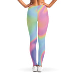Pastel Holographic Print Women's Leggings