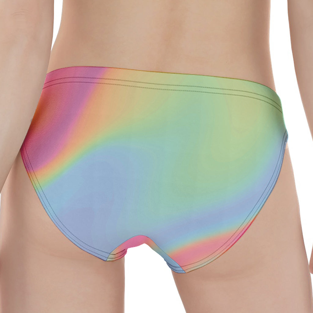 Pastel Holographic Print Women's Panties